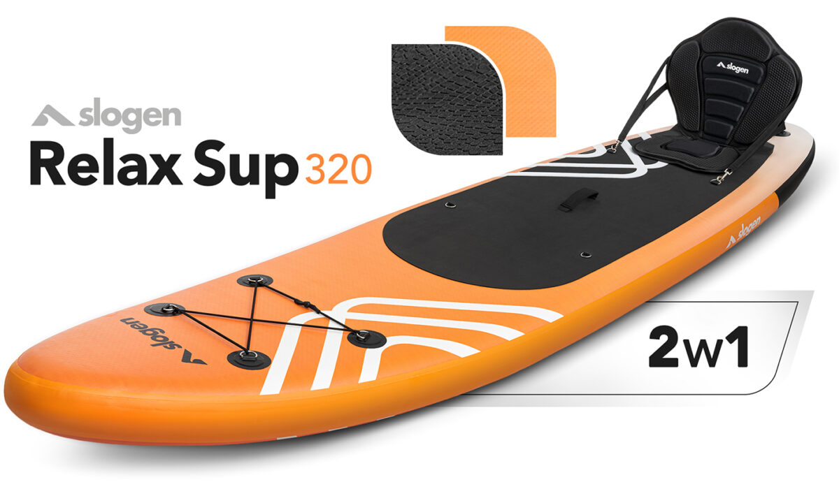 Slogen sup pomarańczowy 2w1